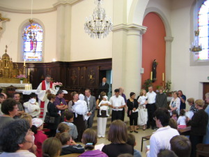 Baptêmes à l'église d'Archettes le 18 mai 2008